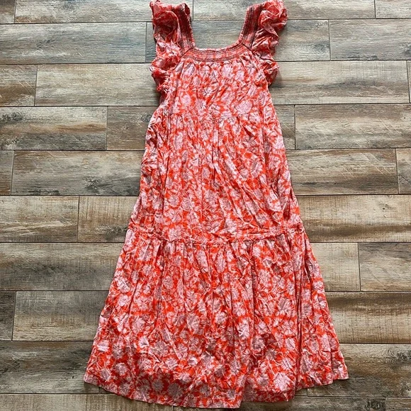 free people bonita printed midi dress Free People Bonita Printed Midi Dress. Size M